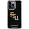 Florida State FSU Seminoles Black iPhone 15 Pro Clear Case